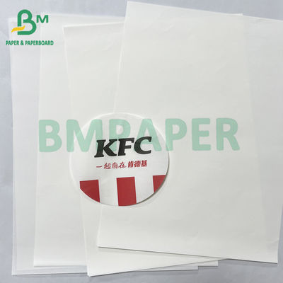 50gm pürüzsüz gıda güvenliği kit 5 kit 7 yağ geçirmez hamburger kağıdı