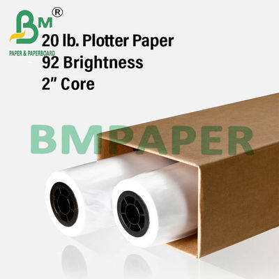 24 &quot;x 150ft 2&quot; Core 20lb CAD Çizimleri için Çizim Kağıdı 5 Roll / Case