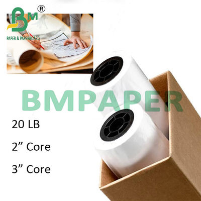 24 &quot;x 150ft 2&quot; Core 20lb CAD Çizimleri için Çizim Kağıdı 5 Roll / Case