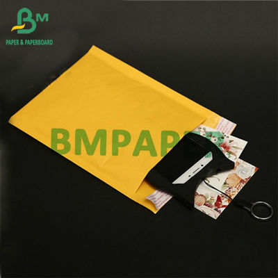 80gm Altın Kraft Kağıt Ruloları Zarf Kağıt Ekspres Bubble Bags 787mm 1092mm