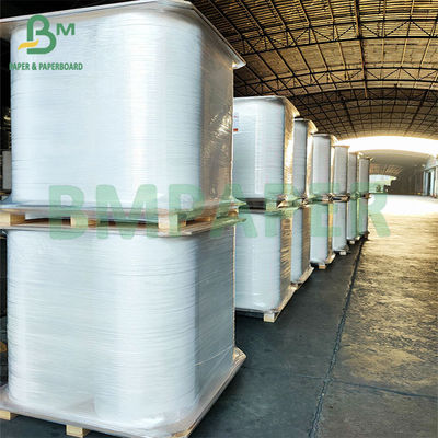 28gm 24gm Gıda kalitesi Beyaz Saman Kaplama Kağıdı 30mm 44mm