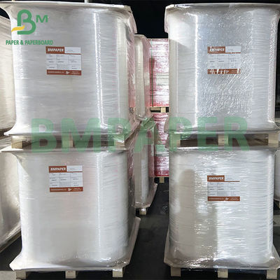 28gm 24gm Gıda kalitesi Beyaz Saman Kaplama Kağıdı 30mm 44mm