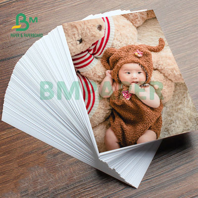 260 gram 300 gram Çift taraflı mürekkep püskürtücü parlak fotoğraf kağıdı Menü için 6R A4
