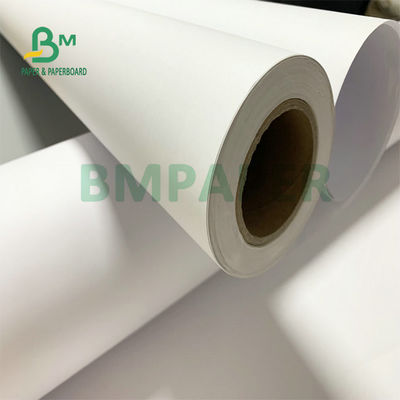 20# 24# 28# Geniş formatlı mürekkep püskürtücülüğe bağlı kağıt 20lb 24lb kaplamamış CAD çizim kağıdı
