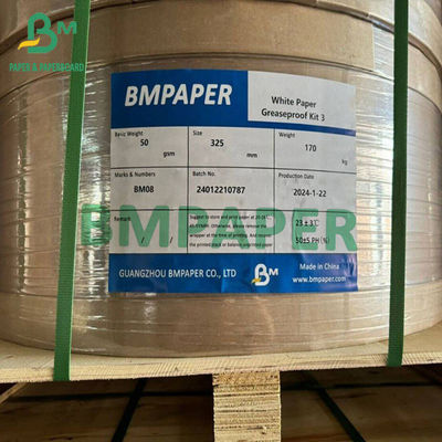 Beyaz yağ geçirmez kağıt kit3 yüksek kaliteli gıda ambalajı kağıdı rulo 325mm 650mm Genişliği