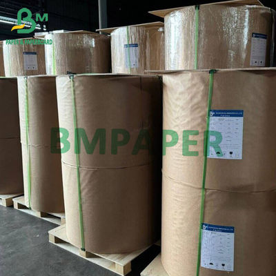 Gıda sınıfı Beyaz Kraft Kağıt Rulo Çanta için 120g 150g Yazdırılabilir MG Kraft 787mm 1092mm genişliğinde