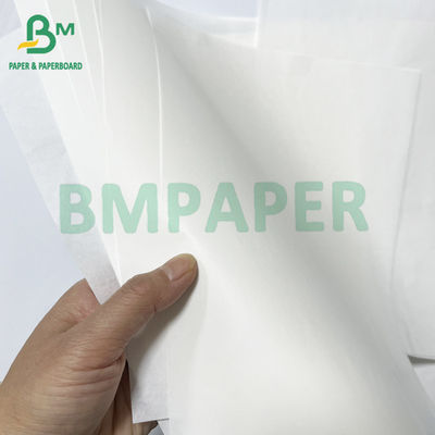 Geri dönüştürülebilir 45gm etiketler için pürüzsüz kaplamalı beyaz serbest bırakma kağıdı