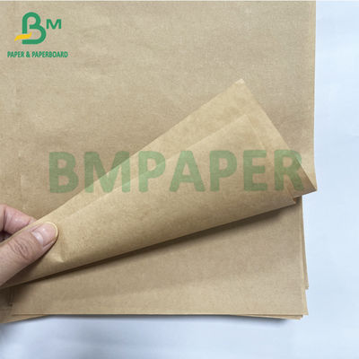 Gıda Paketleri Geri Dönüştürülebilir Güçlü 40 50 GSM Doğal Kraft Kağıdı