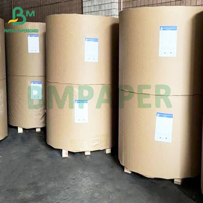 Yumuşak Geri Dönüştürülebilir Kraft Rengi 45gm 80gm Gıda Ambalajı Kağıt Rulo
