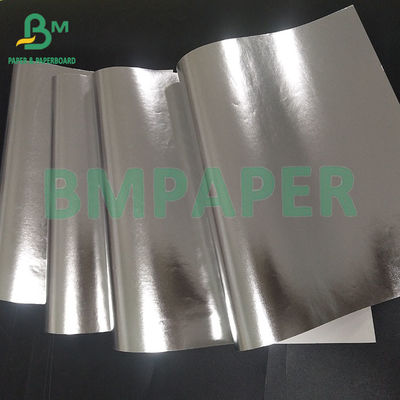 70gm 763mm Gümüş su geçirmez ve batırılabilir alüminize bira etiketi kağıt ruloları