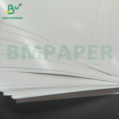 Parlak kaplı tek taraflı etiket kağıdı 80gm 90gm Beyaz C1S Sanat Kağıdı
