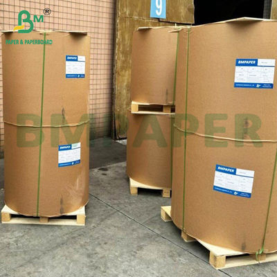 Parlak kaplı tek taraflı etiket kağıdı 80gm 90gm Beyaz C1S Sanat Kağıdı