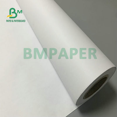 28 lb 47 lb kaplı CAD Kağıt 24 36 inç Yuvarlak Genişliği Plotter Kağıt Bağlantı Yuvarlak 3' çekirdek