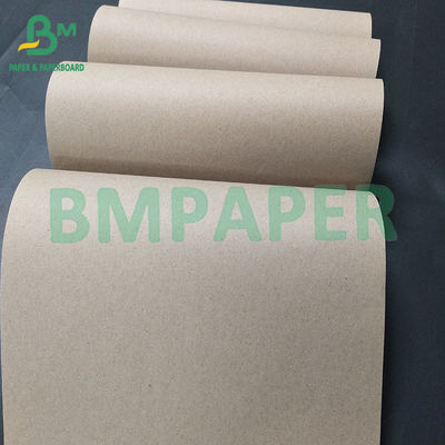 60gm Kağıt Tozsuz Kahverengi Bobbin Fiber Core Kraft Kağıt Teyp borusu için