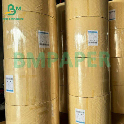 60gm Kağıt Tozsuz Kahverengi Bobbin Fiber Core Kraft Kağıt Teyp borusu için