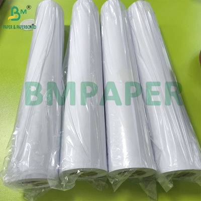 24 X 150 CAD Kağıt Ruloları, 20 Lb Bond Kağıt 2&quot; Core CAD Mürekkep Jet Baskı