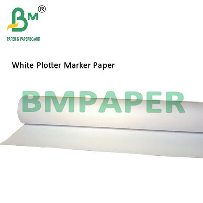 45gm Genişliği 1.62m Giyim Üretimleri İçin Plain White Plotter Marker Paper