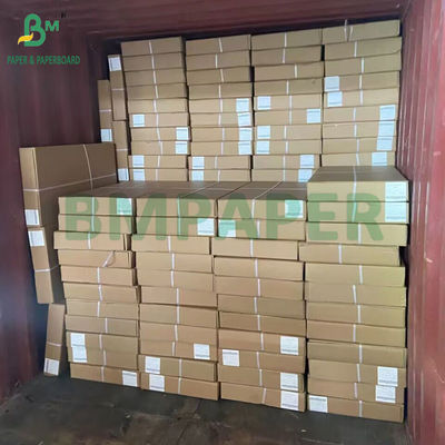 Mürekkep püskürtücüleri için 20LB geniş formatlı kaplamamış beyaz bağlama kağıdı rulo 24 &quot;x 150&quot;