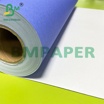 24 inç x 50m Mor Mavi Renkli Plotter Bond Kağıdı CAD Çizim için 2'' çekirdek