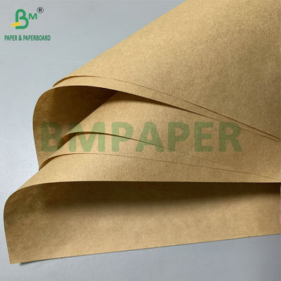 Yemek torbaları yapmak için kaplamamış 50gm 60gm 180mm 715mm kahverengi kraft kağıdı