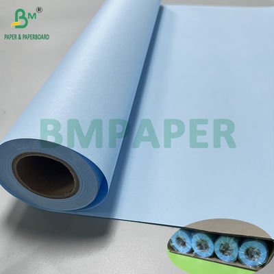Çift taraflı Mavi 80g Mühendislik Tasarım Mavi Kağıt Rulolar 24 &quot;x 50 metre