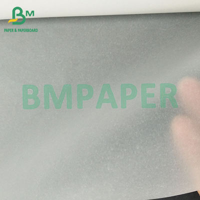 73 gram 610 mm * 50 m Beyaz İyi Baskı İzleme Kağıdı Şeffaf Rulolar Ambalaj