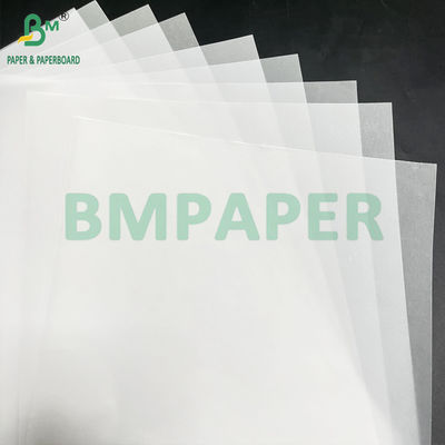 50 83 GSM Yumuşak beyaz yarı şeffaf transfer kağıdı rulo 880mm x 40m