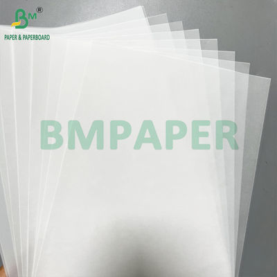50 83 GSM Yumuşak beyaz yarı şeffaf transfer kağıdı rulo 880mm x 40m