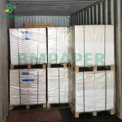Tek taraflı Parlak 62 65 GSM Etiket Yapımı İçin Beyaz Islak - Güçlü Kağıt Rulo