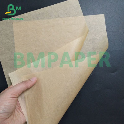 40gm Gıda Derecesi Bakire Ahşap Pulp Kahverengi Yağ geçirmez Kağıt Kit7
