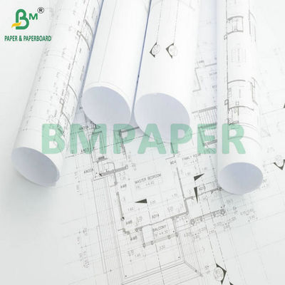 24' x 300ft 2' Core Inkjet Paper Bond Roll For Print Layout Planı
