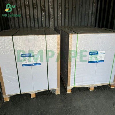 60# 90gm Gıda Etiketleri İçin Tek Yarı Kaplı C1S Kağıt Yaprakları 32' x 24'