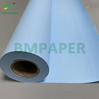 80g Çift Yüzlü Mavi Çizelge Kağıdı CAD Yazıcı Rulolar 20 &quot; 24 &quot; Geniş 50 yard 100 yard Uzun