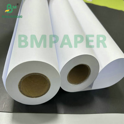 80 gram beyaz kaplamamış mühendislik kağıdı 36 inç x 50 yard 2&quot; çekirdeği ile.