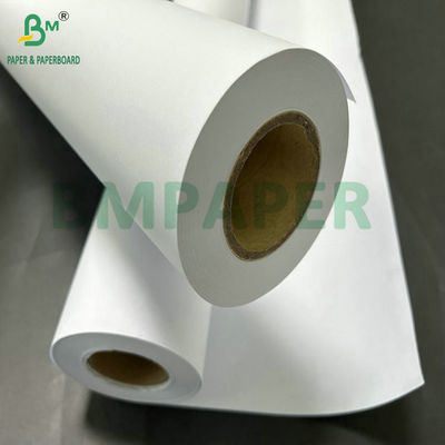 80 gram beyaz kaplamamış mühendislik kağıdı 36 inç x 50 yard 2&quot; çekirdeği ile.