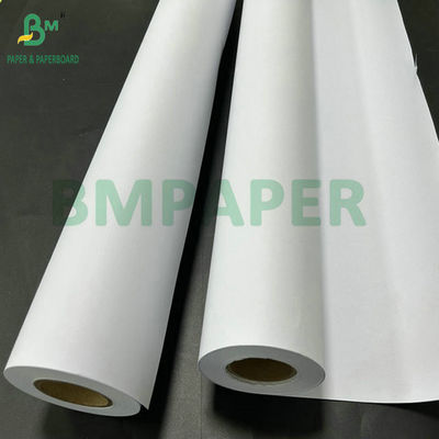 80 gram beyaz kaplamamış mühendislik kağıdı 36 inç x 50 yard 2&quot; çekirdeği ile.