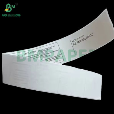70 gramlık Termal Etiket Hava Yolları Yapışkan Bagaj Etiketi Kağıdı 53.9cm X 5.5cm