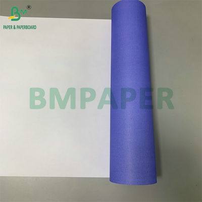 24' X 150ft Bir Yan Mor Mavi 20lb CAD Bond Kağıt Rulo 2' Core