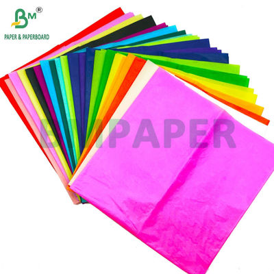 17 gramlık meyve için renkli doku sarma kağıdı 50 x 70 cm hafif