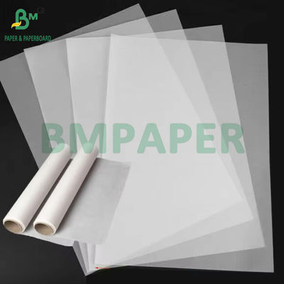 93gm 100gm Mühendislik çizimleri için şeffaf izleme kağıdı 91cm x 70m