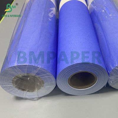 80gm Dijital Çizelge Kağıt Rulolar Geniş Biçimli Mor Mavi 35 &quot;X 300ft