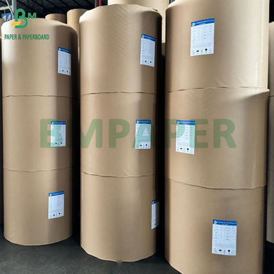 35gm 40gm Makine Glazed Kahverengi Kraft Kağıdı MGBK Arka Kraft Kağıdı Tek Yan Parlak