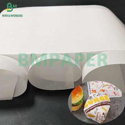 40 gram beyaz yağ geçirmez hamburger ambalaj kağıdı Kit3 Kit7 30×30cm