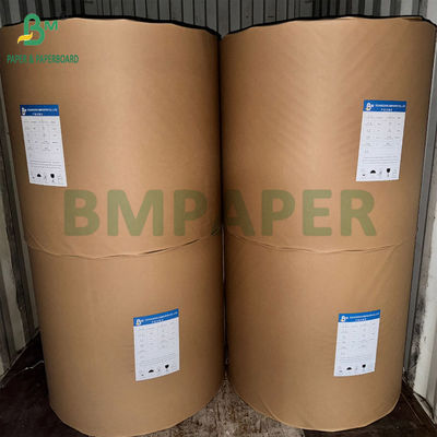 Kraft Board 320g + 20g PE Doğal Kahverengi Gıda Kupası Kağıdı 32&quot; Makaralar 3&quot; Çekirdek 32 1 Metre Dış Diametresi