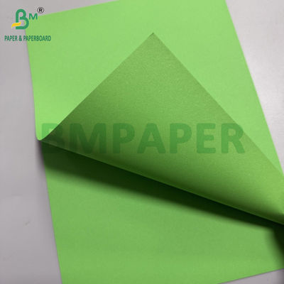 80gm Papağan Yeşil Ahşapsız Kağıt 25.5 &quot;X 38.5&quot; Renkli Kağıt Yaprakları
