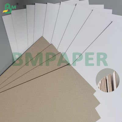 2 mm Duplex Karton Kağıt Kaplı Beyaz Karton Gri Arka Yapraklı
