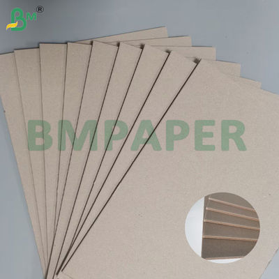 2 mm kaplamamış gri çubuk karton geri dönüştürülmüş pulp kitap bağlama kartonu 70 * 110cm