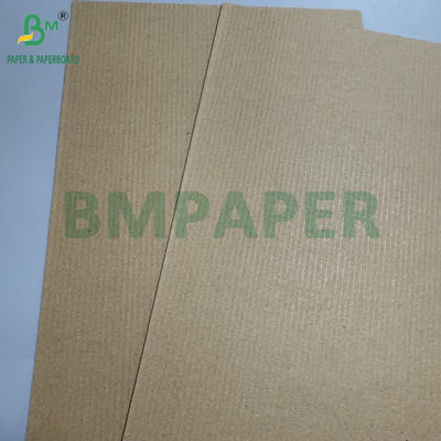 90gm + 90gm 2 Ply Kahverengi Dalgalanmış Kağıt Ruloları 100cm X 50m Çok Kullanımlı Tek Yüzlü Rulolar