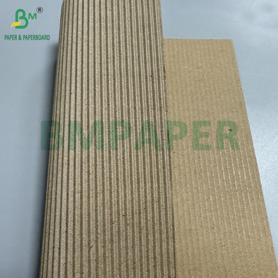 90gm + 90gm 2 Ply Kahverengi Dalgalanmış Kağıt Ruloları 100cm X 50m Çok Kullanımlı Tek Yüzlü Rulolar