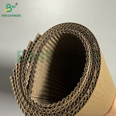 90gm + 90gm 2 Ply Kahverengi Dalgalanmış Kağıt Ruloları 100cm X 50m Çok Kullanımlı Tek Yüzlü Rulolar